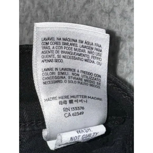 Mother Jeans Women 33‎ The Wrapper Patch Springy Ankle Not Guilty Wash